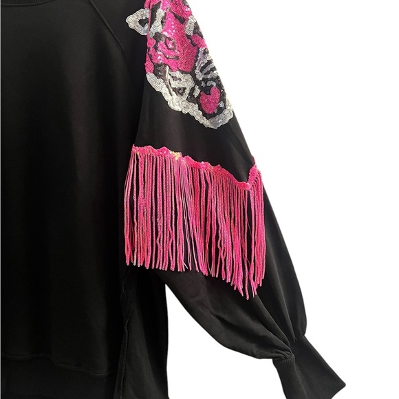 Western style fringe and sequins! Beautiful top by Fantastic Fawn  Boutique. - Picture 2 of 10